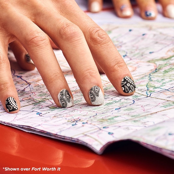 5/$50 Clear Nail Art Bandana Republic Nail Strips - Picture 4 of 15